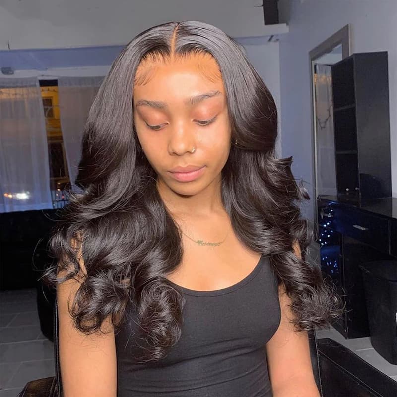 13X6 Lace Front Wig Preplucked With Baby Hair Body Wave Human Hair Wigs