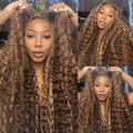 Pre-Cut Lace | Upgrade Airy Cap 13X4 Pinao Body Wave/Straight/Water Wave HD Lace Frontal Pre-plucked 0 Skill Needed Glueless Wear Go Wig