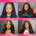 Transparent HD Lace Frontal Wigs 13x4 Human Hair HD Melted Lace Wig 180% Density