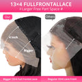 Transparent HD Lace Frontal Wigs 13x4 Human Hair HD Melted Lace Wig 180% Density