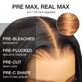 Glueless 10x6 Parting Max HD Lace Wig Pre Bleached Tiny Knots Body Wave Wig(No Code Needed)