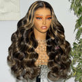 Pre Cut Lace | Upgrade Breathable Airy Cap Bleach Knots Balayage 13X4/6X5 Body Wave/Straight HD Lace Frontal Pre-plucked Easy Wear And Go Wig