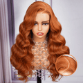 Megalook 6x5 Wear Go #30 Copper Ginger Loose Body Wave  Light Auburn 3D DOME Cap Wear Go C Part Glueless Mini Knots Pre-plucked Hair Pre-cut Lace Wig