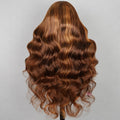 Megalook Dark Roots With #30 Highlight Loose Body Wave 13x4 HD Lace 3D DOME Cap Wear Go Glueless Pre-cut Lace Wig