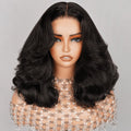 {Super Sale} Megalook Limited Design #4 Chocolate Brown Pre Cut Glueless 5x6 Lace Closure Bob Wig