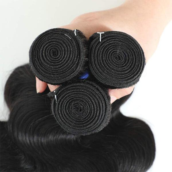 Megalook 3/4 Bundles Body Wave Hair 10A Brazilian Human Hair Bundles Natural Hair Extensions