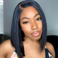 {Super Sale} Upgrade Pre Cut Straight Bob 6X5/13x4 HD Lace Glueless Wear Go Closure Wig With Pre-plucked Edges