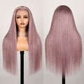 Megalook Ash Purple 6x5 Pre-Cut Glueless & 13x4 Lace Front Wigs Rose Gold Hair Color Frontal Wigs Human Hair