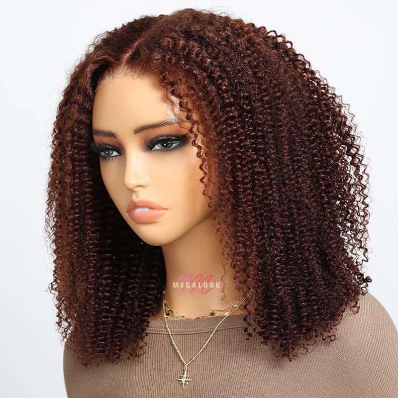 Upgrade Pre Cut Bouncy Water Wave Bob 6X5/13x4 HD Lace Glueless Wear Go Closure Wig With Pre-plucked Edges