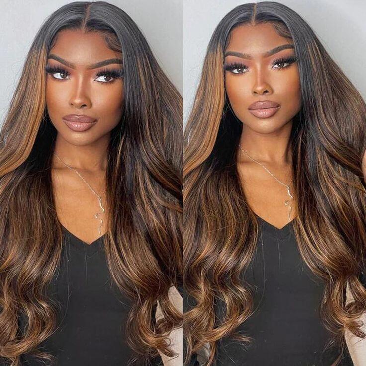 Upgrade Pre Cut Lace | P1b/30 13X4/6X5 Body Wave/Straight HD Lace Frontal Bleach Knots Pre-plucked Easy Wear And Go Wig