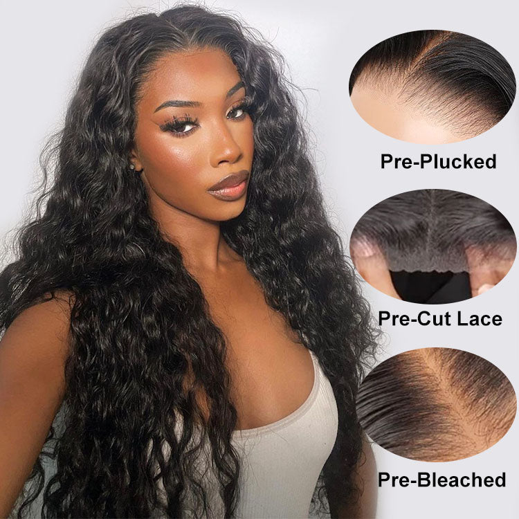 Pre Cut Lace | Glueless 6X5 HD Lace Wig Body Wave Human Hair Wear And Go Wig