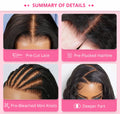 {Super Sale} Megalook Limited Design Pre-Cut Glueless 5x6 Lace Closure Loose Curly/Deep Curly Wig