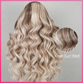 Megalook Hottest Long Highlight #P18/613 Blonde Straight /Body Wave Human Hair Wigs Blonde Hair With Highlights