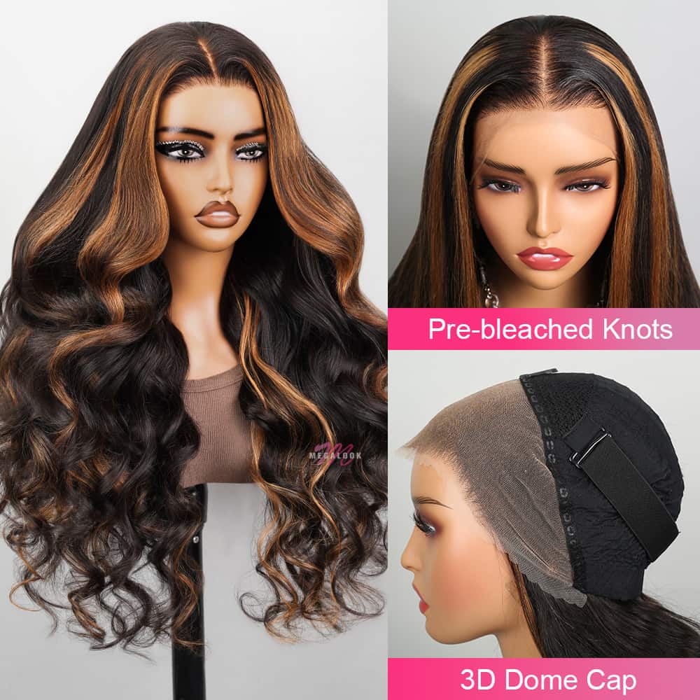 Upgrade Pre Cut Lace | P1b/30 13X4/6X5 Body Wave/Straight HD Lace Frontal Bleach Knots Pre-plucked Easy Wear And Go Wig