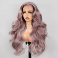 Megalook Ash Purple 6x5 Pre-Cut Glueless & 13x4 Lace Front Wigs Rose Gold Hair Color Frontal Wigs Human Hair