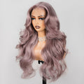 Megalook Ash Purple 6x5 Pre-Cut Glueless & 13x4 Lace Front Wigs Rose Gold Hair Color Frontal Wigs Human Hair