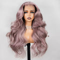 Megalook Ash Purple 6x5 Pre-Cut Glueless & 13x4 Lace Front Wigs Rose Gold Hair Color Frontal Wigs Human Hair