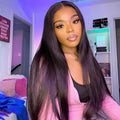 Upgrade 13x4 Crystal Hd Lace Front Human Hair Wigs Straight Hair HD Invisible Lace Wigs